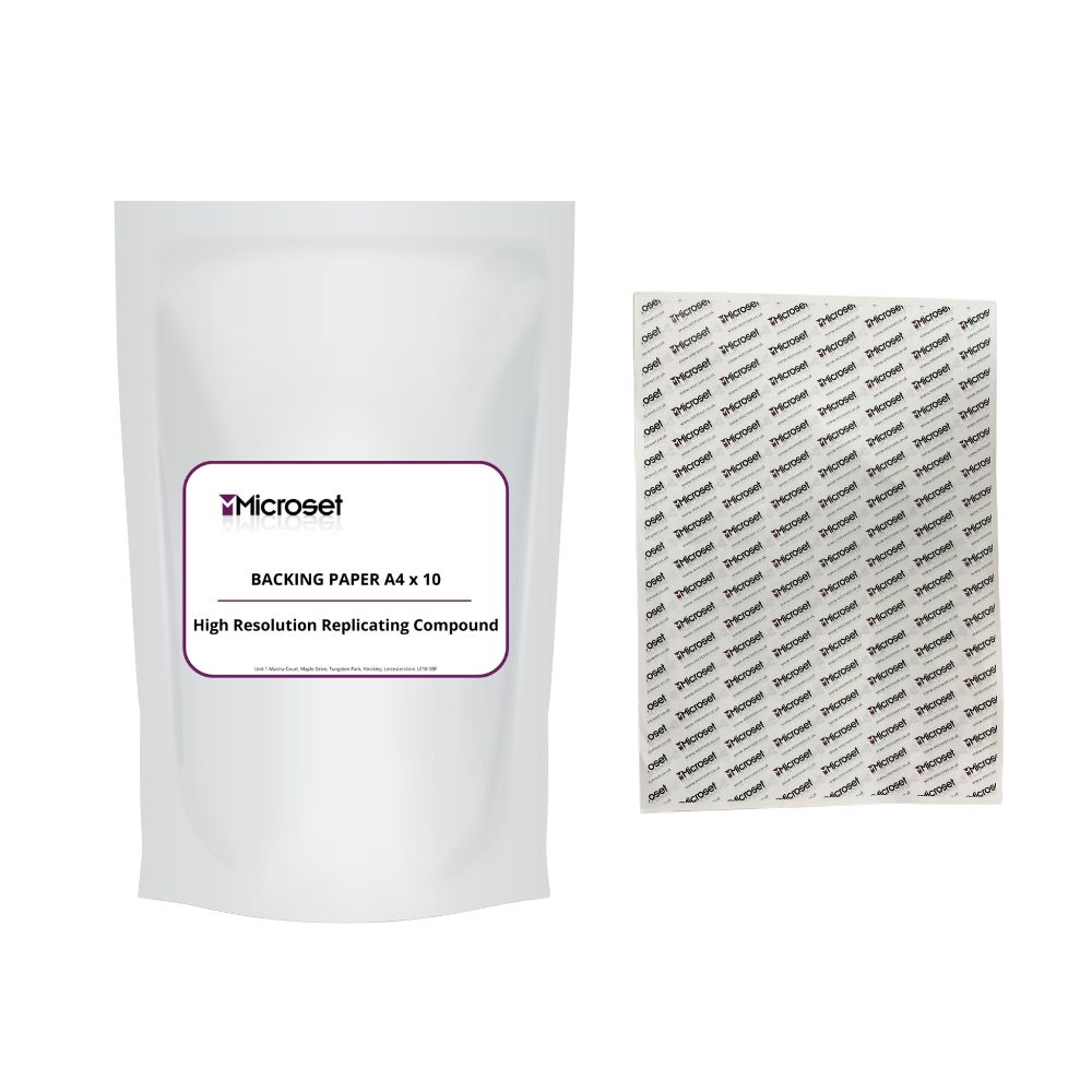 900111-860-backing-paper MICROSET BACKING PAPER A4 (10 SHEETS) - Image 1
