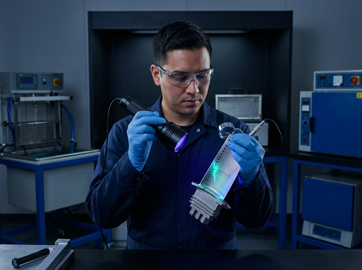 Non-destructive testing inspection of an aerospace component